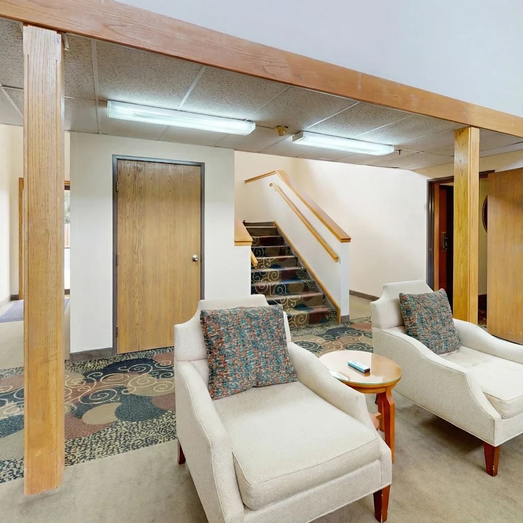 Hotel business center and common area